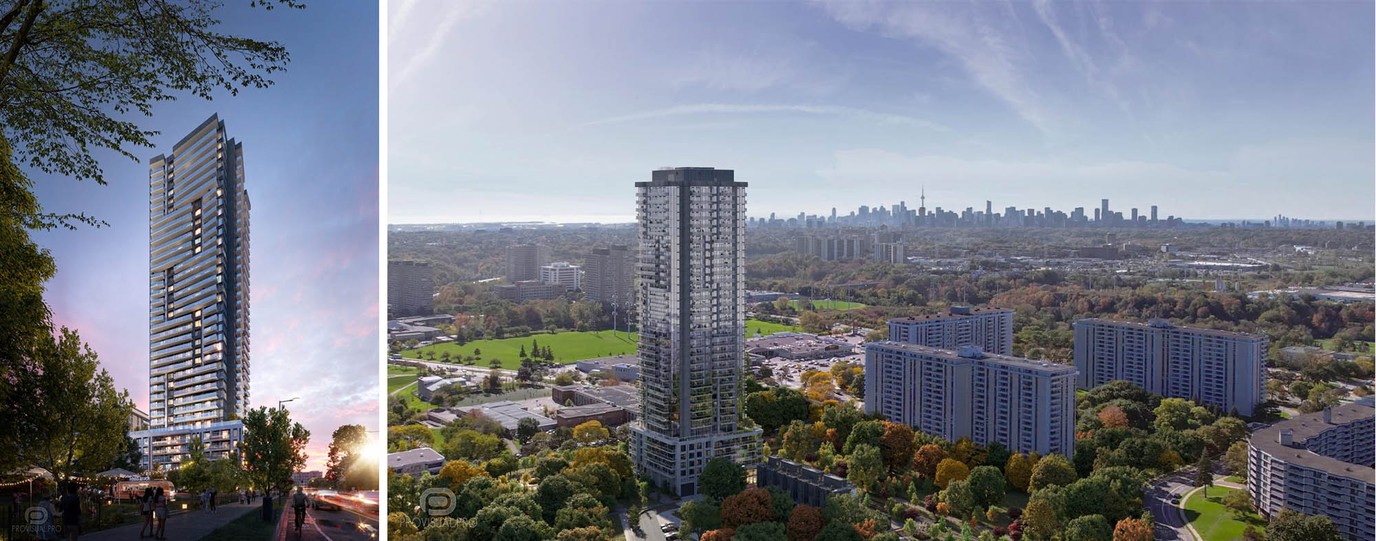 3D exterior rendering services for modern residential building