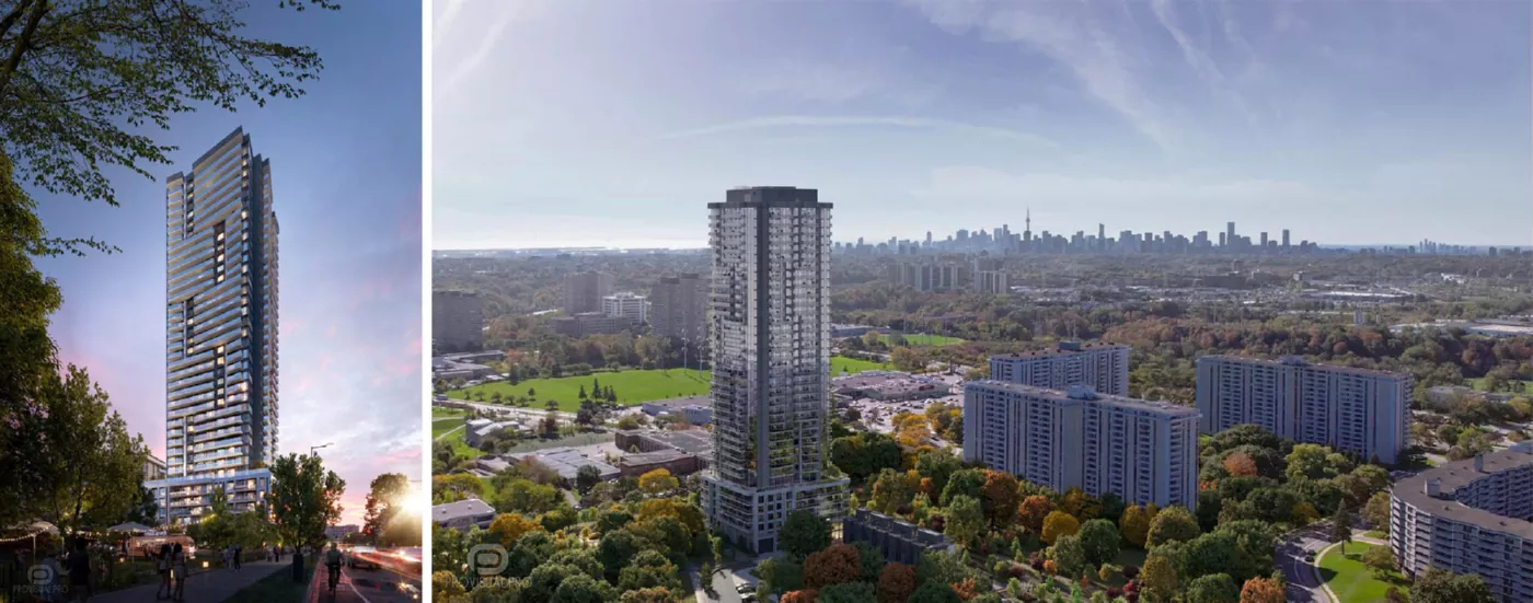 3D exterior rendering services for modern residential building