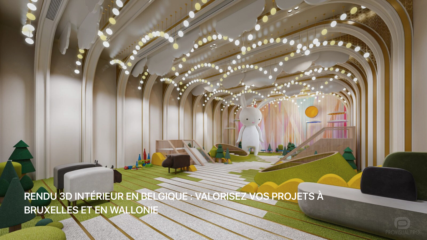 Rendu 3D intérieur Belgique