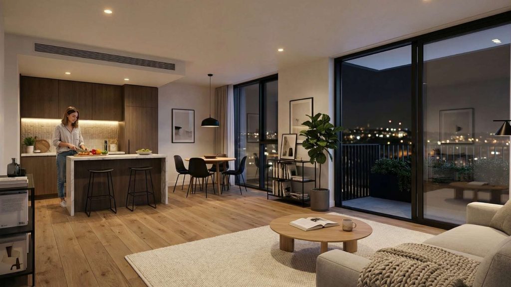 interior of an apartment in Luxembourg