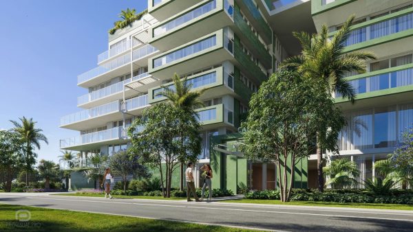 3D architectural visualization Miami Casa Verde Condominium exterior