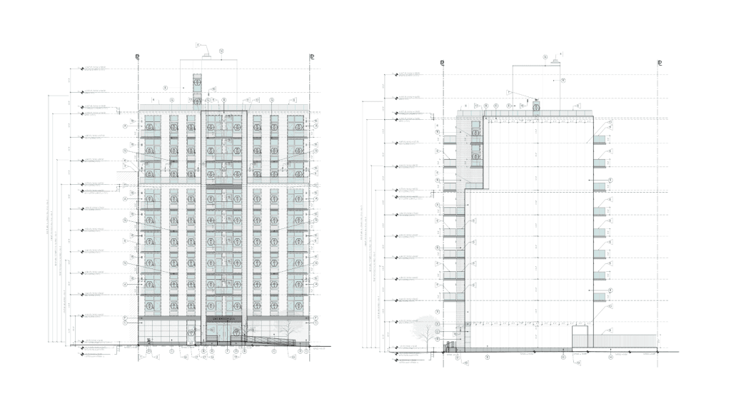 Architectural 3D modeling and drawings for 165 Beach 115th Street development